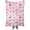 A001 Pink Cherry Bow Blankets, variant on Moonlight Lighthouse Flannel Throw Blanket, 40x50in, Soft Warm Cozy Blankets with Coastal Lighthouse Full Moon, Nautical Gifts for Women Beach Lovers, Home Decor Dorm Office Travel Camping
