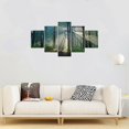 thumbnail image 2 of 5Pcs Wall Art Canvas Painting Picture Home Decor Modern Abstract Forest Sunlight, 2 of 5
