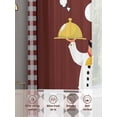 thumbnail image 6 of Chef Gourmet Sheer Curtains 2 Panels Set Red Plaid Kitchen Vintage Farmhouse Sheer Window Curtains Light Filtering Rod Pocket Voile Drapes for Bedroom Living Room 52"x45", 6 of 8