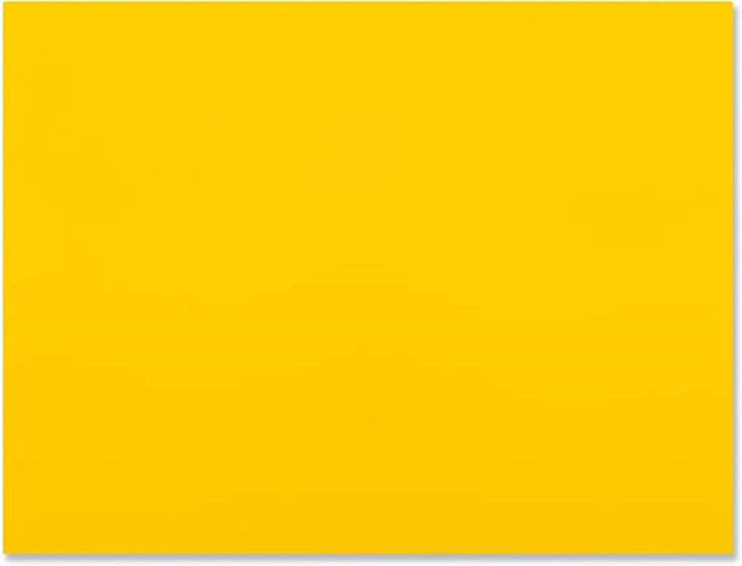 TrueCraftware- 20" X 15" X 1/2” Plastic Cutting Board for Kitchen Yellow Color- Plastic Commercial Chopping Board Anti Slip Surface Chopping Food Cutting Mat for Meat Vegetables