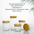 thumbnail image 4 of Naiovety 4 pack/lote organiza la cocina con recipientes de vidrio para yogur con tapas, recipientes duraderos de 10 Oz con tapas Almacenamiento y organización del hogar, 4 of 6