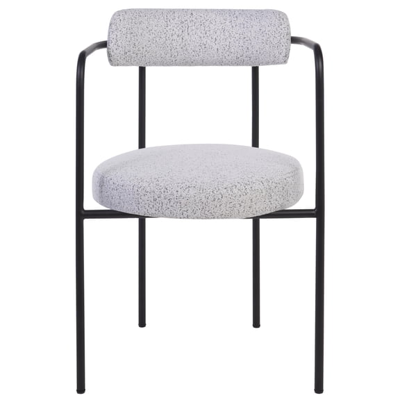 Safavieh Andrean Wood Dining Arm Chair in Black / White