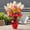 Red, variant on Large Glass Vase for Flowers, Modern Decorative Table Vase for Home Décor - Red