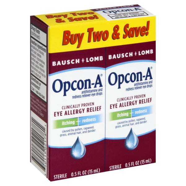 Bausch & Lomb OpconA Eye Drops, 2 Ea