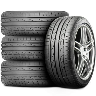 Set of 4 (FOUR) Bridgestone Potenza S001 RFT 225/40R19 89Y Performance Run Flat Tires Fits: 2005-07 INFINITI G35 Base, 2014-15 BMW X1 sDrive28i