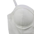 thumbnail image 6 of Uootdi Womens Crop Tops Bustier Vests Faux Leather Push Up Spaghetti Straps Slim Fit Edgy Evening Party Tops Gift, 6 of 8