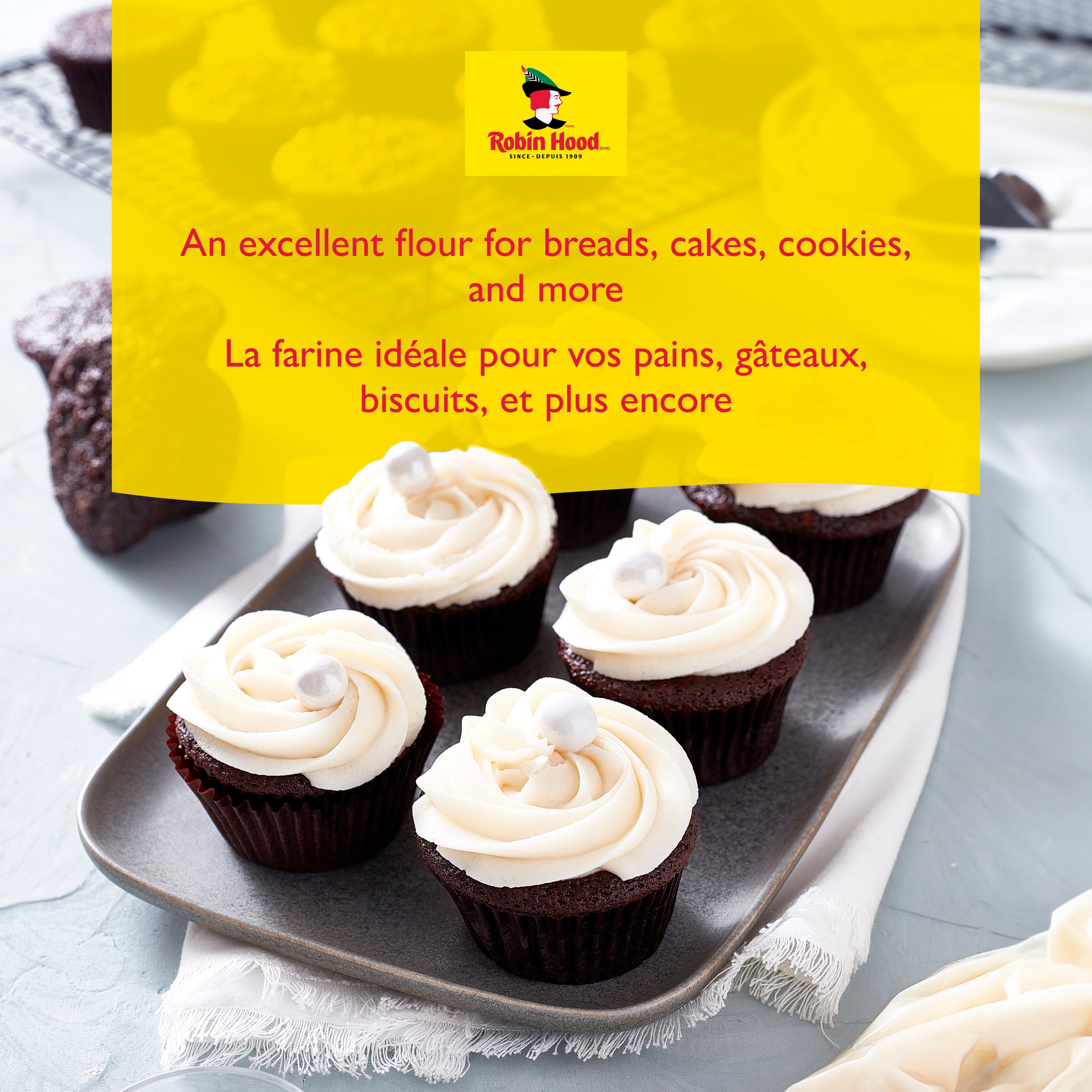 Farine tout usage originale Robin Hood, faite à 100 % de blé canadien, 5 kg 5,0 Kg