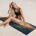 thumbnail image 6 of Uemuo Sunset Ocean Whale Print Beach Towel for Women, Silver Fox Velvet Beach Towel, Quick-Dry Beach Towel,Pool Bath Beach Beach Towel Adult Blanket 27.5x55in, 6 of 6