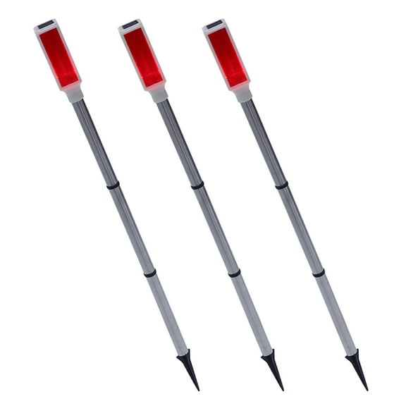 FONDOTIN Heavy Duty Driveway Reflectors Lights Multi Stainless Steel 3Pcs 11.8X1.6X1.6In