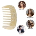 thumbnail image 7 of Unique Bargains 1Pc Hair Comb Wide Tooth for Thick Curly Hair Beige, Yellow, 7 of 7