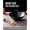 Ceramic Japanese Ramen Bowls, 2 Sets (6 Piece) 60 Ounce, Large Noodle