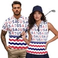 thumbnail image 2 of Aplkyhs 250th Anniversary Matching Couple Golf Shirts Quick Dry Funny Men Women Matching Couple Golf Shirts Racerback Design 4-Way Stretch Washable for Outdoor Sports, 2 of 6
