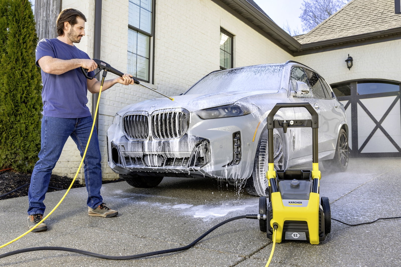 Karcher K1700 Electric Power Pressure Washer with 3 Nozzle Attachments