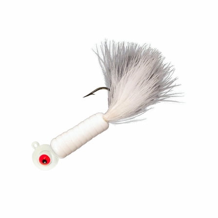 Lindy Fuzz-E-Grub Jig 2'' 1/8oz White
