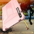 thumbnail image 5 of Allytech Shockproof Case for Samsung Galaxy Tab S9 /Tab S9 FE 11 Inch SM-X710/SM-X716B/SM-X718U/SM-X510 X516B, Heavy Duty Protective Rugged Kickstand Cover with S Pen Holder - Rosegold, 5 of 5