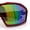 Red - Rainbow Mirror, variant on Boys Child Size Wrap Shield Aerodynamic Sport Plastic Sunglasses Silver - Silver Mirror