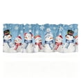 thumbnail image 2 of PYURTEP Christmas Curtains, Holiday Print Kitchen Curtain, Decorative Valance Short Curtains for Christmas Kitchen Window, 55.12 x 17.71 inch, 2 of 6