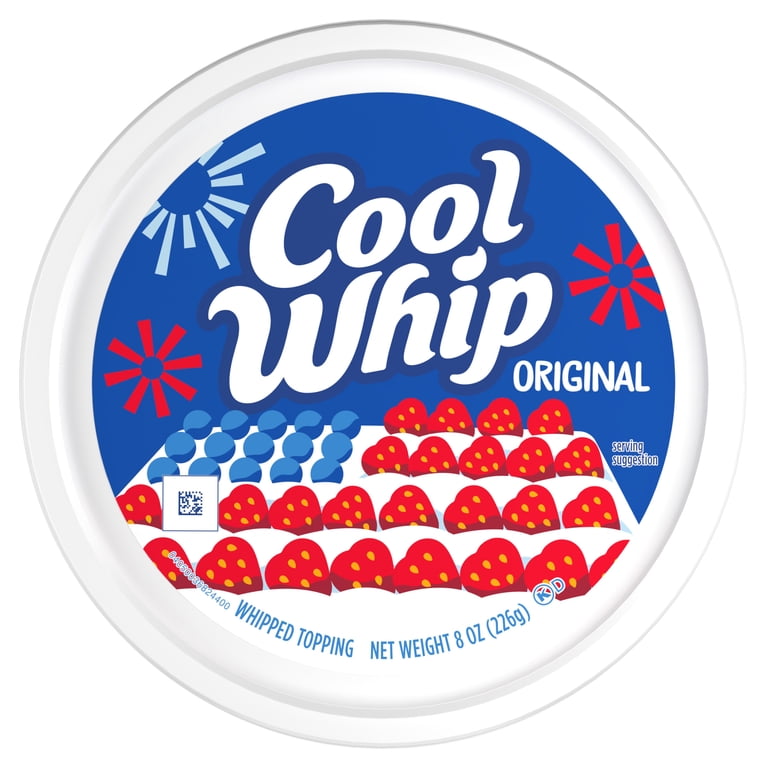 Cool Whip Original Whipped Topping 8 oz Tub Light Fluffy Creamy