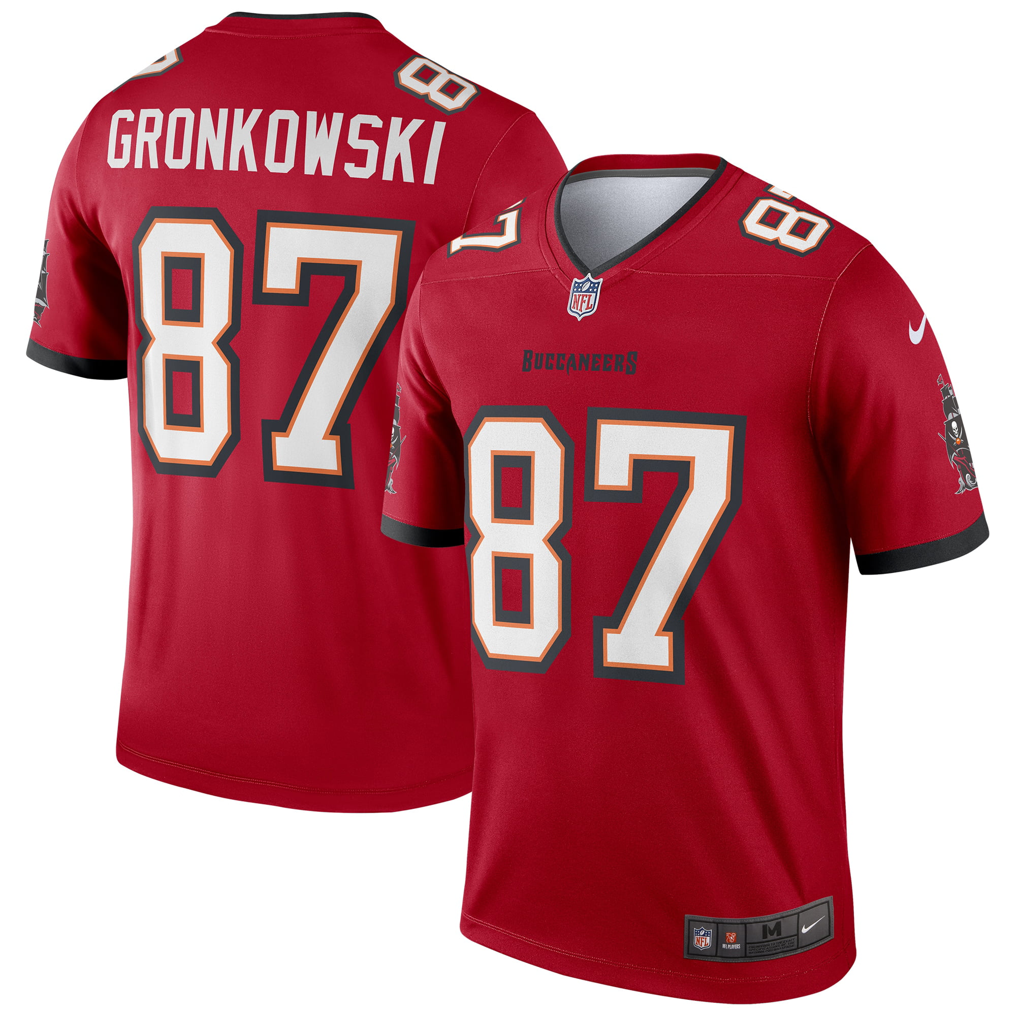 Rob Gronkowski Tampa Bay Buccaneers Nike Legend Jersey - Red - Walmart ...