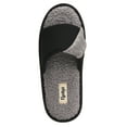 thumbnail image 4 of Floopi Women's Soft Waffle Slide W/Accent Knit Strap Open Toe Slipper W/ Memory Foam, 4 of 5