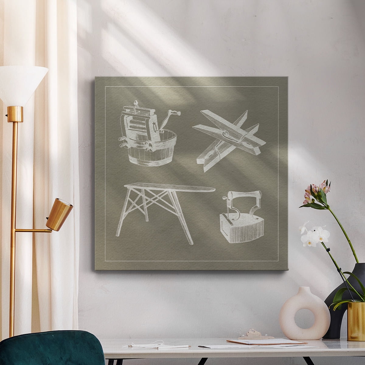 Wexford Home Laundry Tips VIII-Premium Gallery Wrapped Canvas, 10" x 10" - Ready to Hang