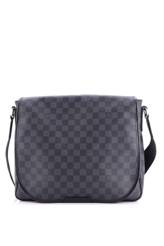 Pre-Owned Daniel Messenger Bag Damier Graphite MM By Rebag