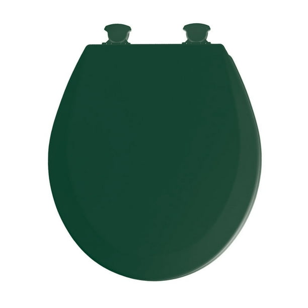 Mayfair Round Rain Forest Green Molded Wood Toilet Seat