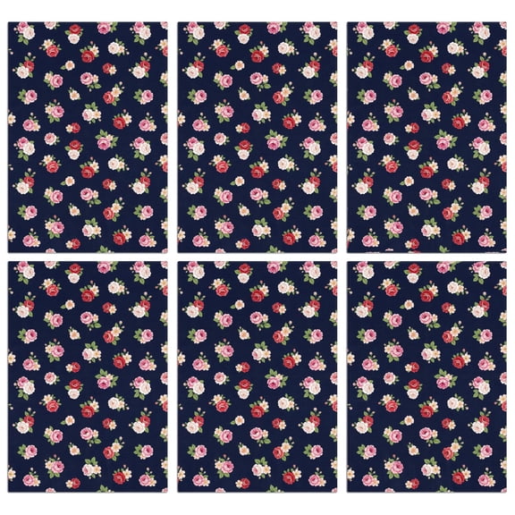 2 Pcs Pioneer Flower Floral Print Pattern Kitchen Towels, Funny Microfiber Dish Towel Set, 18" X 26" Tea Towels