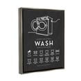 thumbnail image 4 of Stupell Industries Laundry Care Symbols Diagram Washing Machine Chart Graphic Art Luster Gray Floating Framed Canvas Print Wall Art, Design by Lettered and Lined, 4 of 5