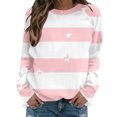 thumbnail image 2 of Craaazy Chandails Athlétiques pour Femmes à Manches Longues, Col Rond, Décontractés, Imprimés, Coupe Ample, Cadeaux, 2 of 7