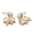thumbnail image 2 of Yoursfs Glitter CZ Bow Pearl Drop Earrings For Women Silver Crystal Bowknot Gold Plated Hypoallergenic Pierced Earrings Jewellery, 2 of 5