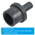 thumbnail image 4 of Unique Bargains UPVC Reducer Pipe Fitting 25mm OD 11mm Barbed, 6 Pack Straight Coupling Adapter Connector, Grey, 4 of 5