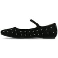 thumbnail image 3 of Journee Womens Carrie Buckle Square Toe Mary Jane Dress Flats, Widths Available, 3 of 9