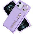 thumbnail image 3 of iPhone 12/12pro Leather Case, Wallet with Card Holder for Women, Shockproof Case for iPhone12/12pro - A+Purple, 3 of 16
