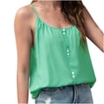 thumbnail image 2 of Blusa cómoda con tirantes sólidos y cuello redondo sin costuras para mujer Pompotops qyievc1088, 2 of 7