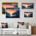 thumbnail image 4 of Designart "Cabin, Lake And Sunset All To Yourself" Landscape Cottage Lake Mountains Canvas Wall Art, 4 of 5