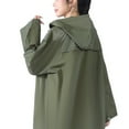 thumbnail image 4 of Jacenvly New Raincoat Women Plus Size Women and Men'S 2Pc Outdoor Long Sleeved Hooded Raincoat Hoodies Comfort Fit Raincoats for Adults Green, 4 of 6