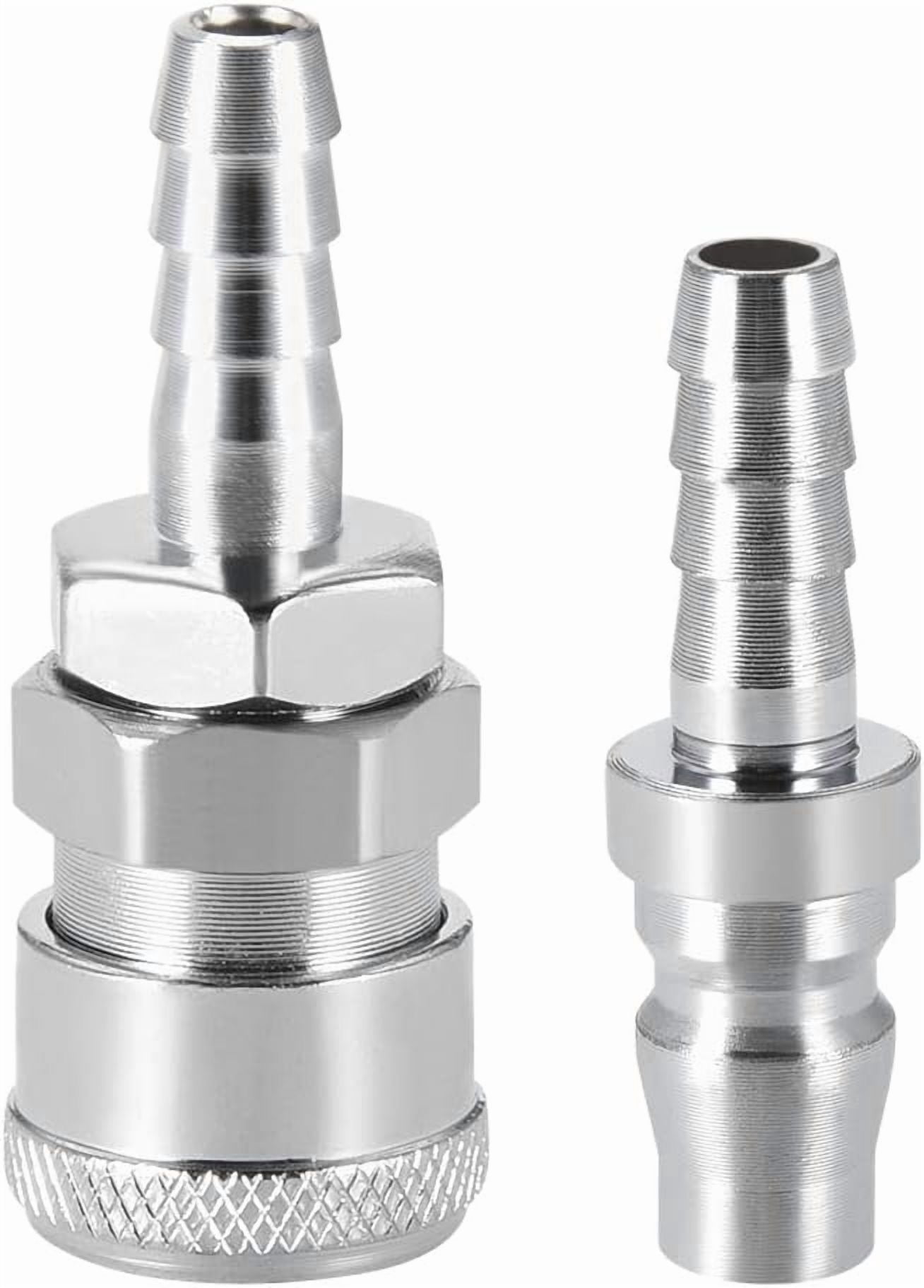 MKEUDQ-Quick Disconnect Set, 8mm Barb Hose, Air Compressor Hose Fitting