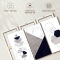 thumbnail image 6 of Elephant Stock Marble Geometric Abstract Xviii Wall Art - Horizontal Multi Panel Canvas - Living Room Wall Decor - Abstract Multi Panel - White And Black Decor - 65" x 42", 6 of 8