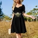 thumbnail image 4 of Vestido de manga corta con diseño de ESCAMA DE DRAGÓN y TEJAS, vestidos de cumpleaños para mujer, vestido de hada., 4 of 7