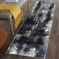 thumbnail image 4 of GlowSol 2' x 8' Kitchen Runner Rug Modern Non-Slip Distressed Antique Rug Runner for Hallway Bedroom Living Room Indoor Floor Mat, Gray Black, 4 of 5