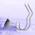 thumbnail image 2 of Anzuelo de pesca de acero con alto contenido de carbono, accesorio afilado con púas, abatible automático, 12 unids/lote por paquete, novedad, 2 of 4