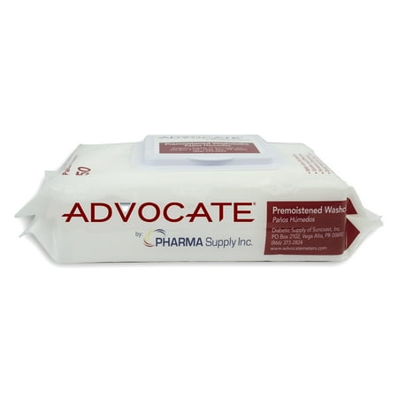 Advocate Pre-Moistened Washcloths  50 Ct