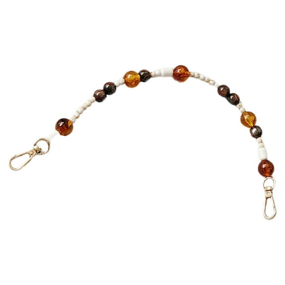 LABSERRON Beaded Acrylic Chain Purse Strap for Bag Decoration Crossbody Shoulder Accessory