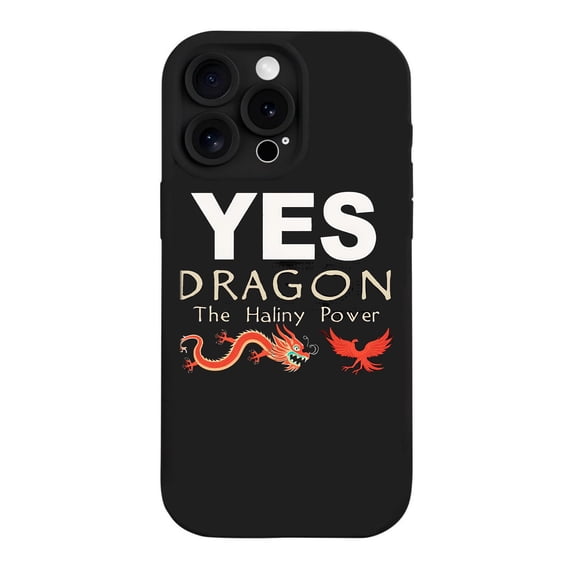 YES DRAGON iPhone 15 Pro Case - Lightweight Yellowing Resistant with Bird Design Perfect Fit for Camera & Flash