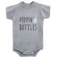 thumbnail image 1 of Tee-Shirt Bébé Gris Col Rond Garçons Bouteilles Poppin une Pièce 6-12 Mois, 1 of 3