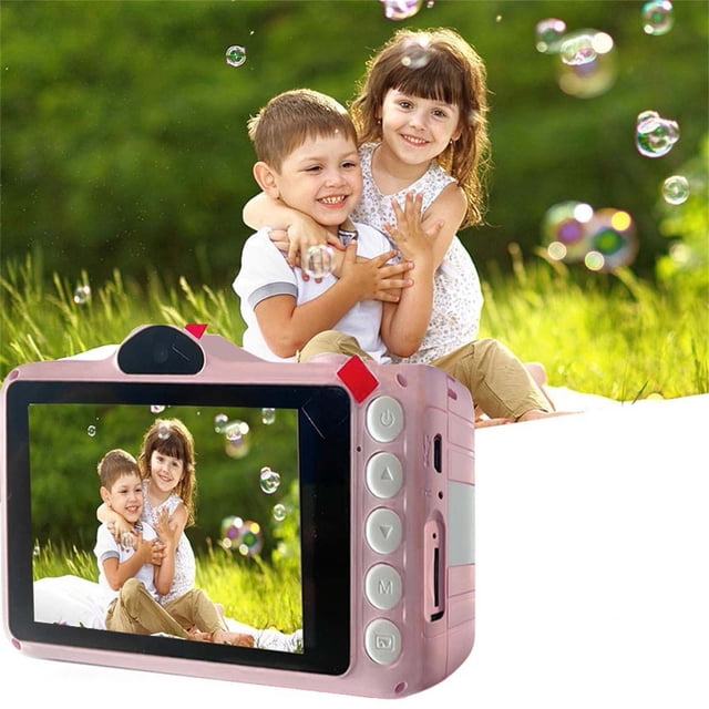 Cámara digital Pisexur para niños y hombres, regalo para niños, pantalla de 3,5 pulgadas, recargable, lente doble frontal y trasera de 2 MP, para niños de 3 a 10 años, electrónica infantil, organizad