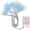 thumbnail image 2 of Snowflake String Lights, 10ft 20LED String Lights Blue Snowflake Lights Snowflakes Plastic Fairy Lights tions, 2 of 8