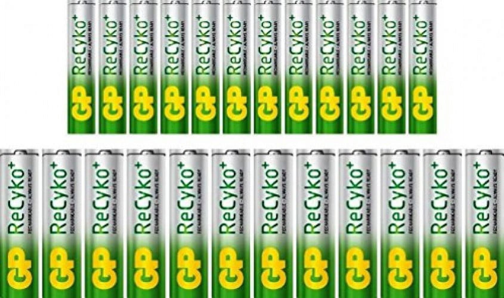 GP 12 Rechargeable AA and 12 Rechargeable AAA Ni-MH Pre-Charged Batteries