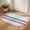 Grey, variant on Half Circular Door Mat 16"x24", Letter V Absorbent Non Slip Welcome Mats for Front Door, Monogram Words Diatomaceous Entryway Rug for Bathroom Kitchen Apartment Entrance
